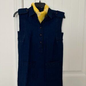 Banana Republc Women's Sleeveless Denim Dress XS
